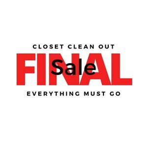 CLOSET CLEAN OUT SALE